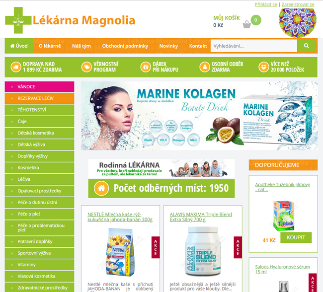 Lékárna Magnolia eshop