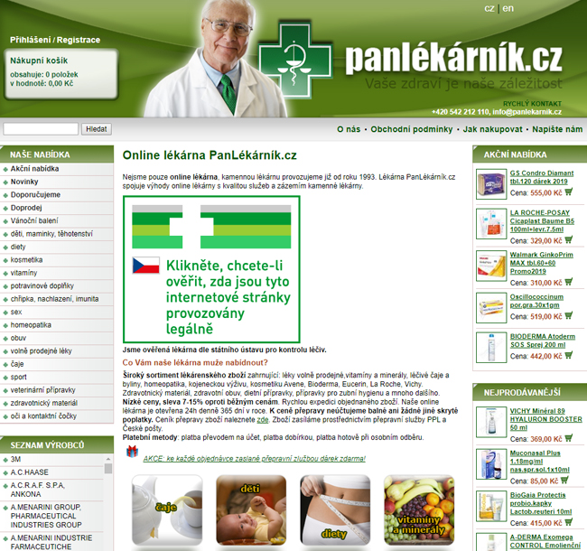 Pan lékárník eshop