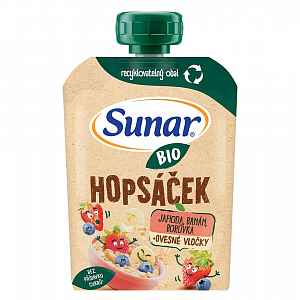 Sunar Bio Hopsáček Jahoda/banán/borůvka/oves 100g