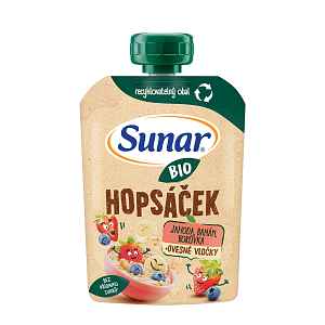 Sunar Bio Hopsáček Jahoda/banán/borůvka/oves 100g