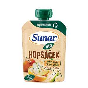 Sunar Bio Hopsáček Mango/ban/hruš/jablko/oves 100g