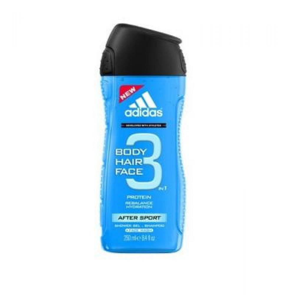 Adidas 3in1 After Sport Sprchový gel 250ml