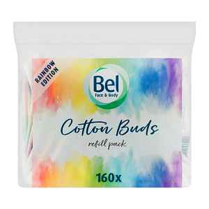 Bel Vatové tyčinky Face & Body Rainbow 160 ks