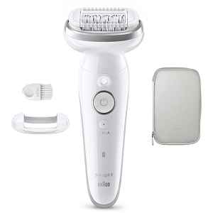 Braun Silk-épil 9 9-011 epilátor s plně flexibilní hlavou pro mokré i suché holení 1 ks