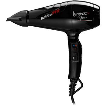 BaByliss PRO Luminoso+ profesionální fén na vlasy s ionizační funkcí Nero BAB6360IBE "450 g"