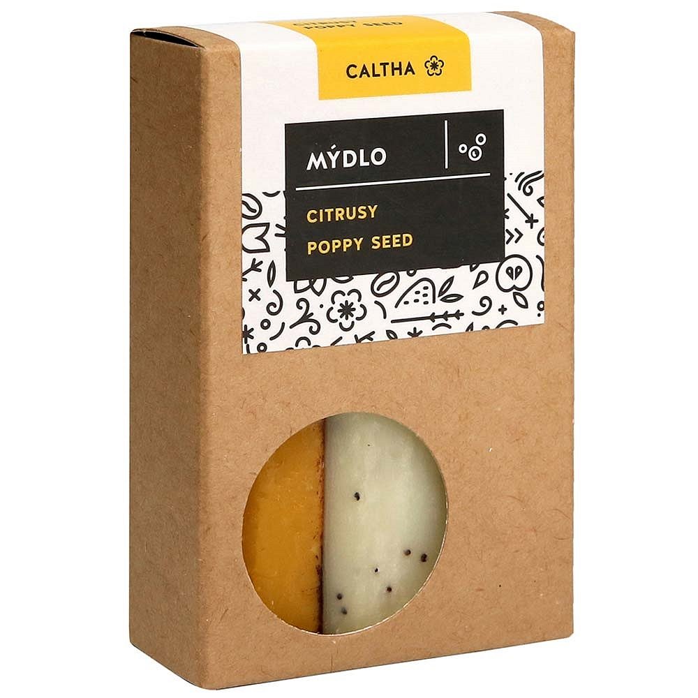 CALTHA  Tuhé mýdlo Citrusové s poppy seed 100 g