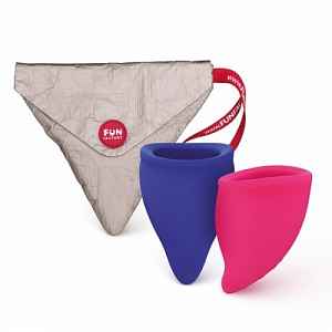 Fun Factory Menstruační kalíšky Fun Cup Explore Kit new růžový a modrý 2ks