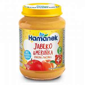 Hamánek kojenecká výživa s meruňkami neslazená 180g