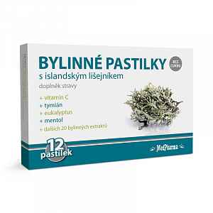 MedPharma Bylinné pastilky islandský lišejník 12ks