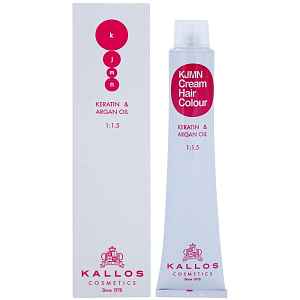 Kallos KJMN Professional Cream Hair Colour Keratin & Argan Oil barva na vlasy s keratinem a arganovým olejem odstín 88.44 l Light Intense Copper Blond