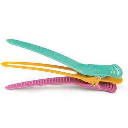 Olivia Garden Double Clip Petite Set of 4 - profesionální klipy na vlasy, 4 kusy