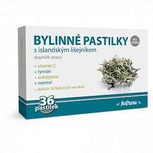 MedPharma Bylinné pastilky islandský lišejník 36ks