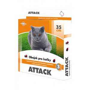 Attack Antiparazitární obojek 35cm kočka