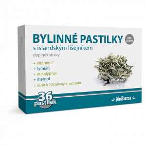 MedPharma Bylinné pastilky islandský lišejník 36ks