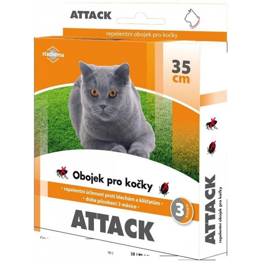 Attack Antiparazitární obojek 35cm kočka