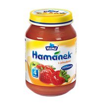 Hamánek kojenecká výživa s jahodami neslazená 180g