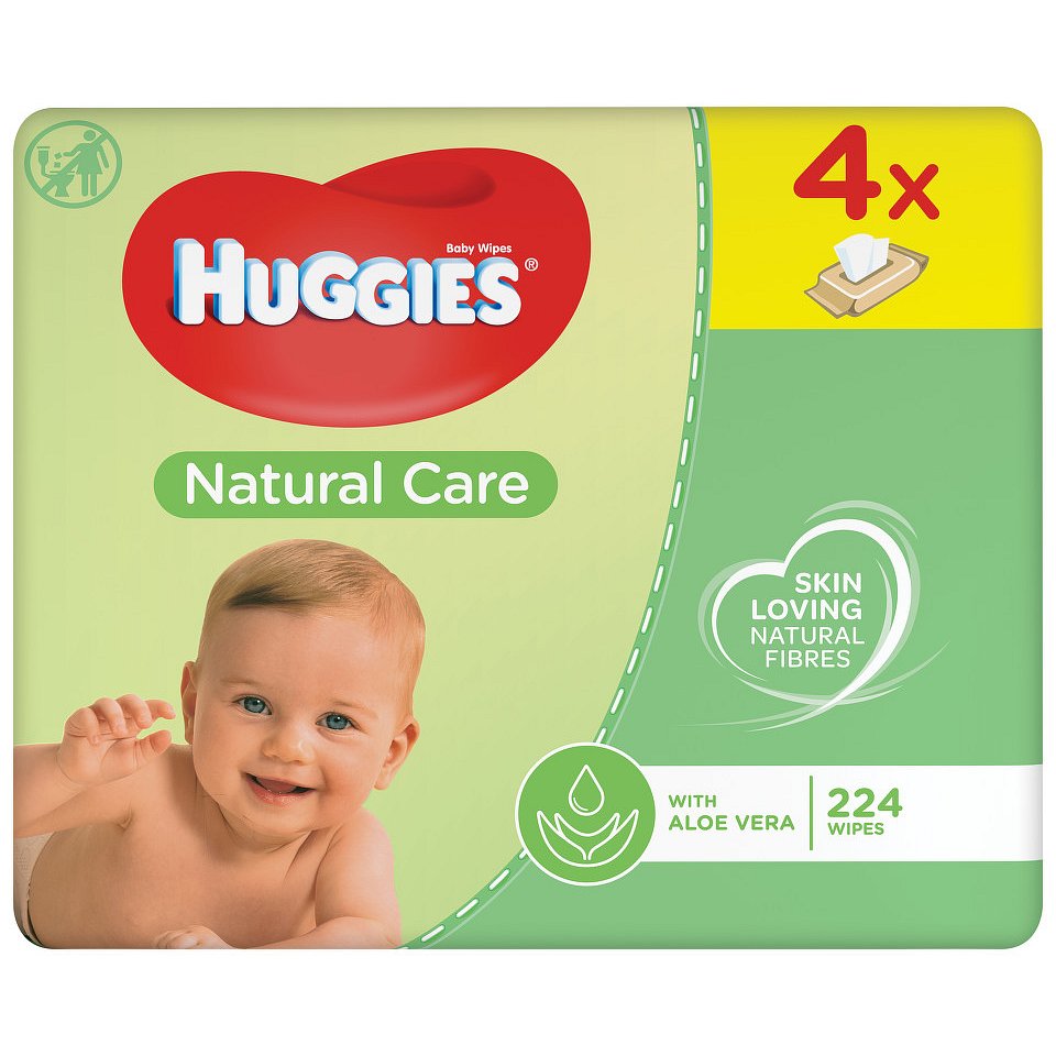 HUGGIES Natural Care Quatro 56x4ks - II.jakost