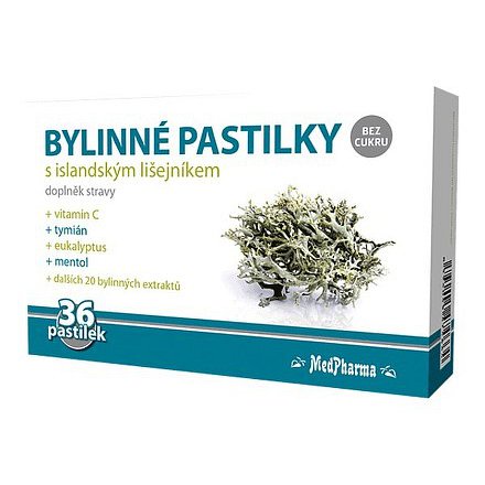 MedPharma Bylinné pastilky islandský lišejník 36ks