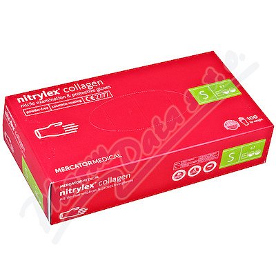 Rukavice Nitrylex Collagen S 100ks