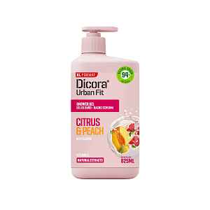 Dicora Urban Fit vitamin C Citrus & Peach sprchový gel citrusy & broskev  825 ml