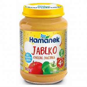 Hamánek kojenecká výživa s jablky neslazeno 180g