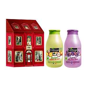 Cottage Lahodná koupel z Francie dárkové balení sprchových mlék 97% přírodní  2x250 ml