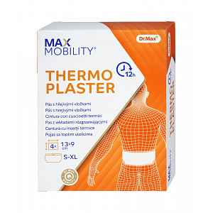 Dr. Max Thermoplaster Pás s hřejivými vložkami 4 vložky 13 x 9 cm
