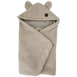 EKO Fusak do autosedacky bouclé s bavlnou Dark Beige 110x100cm