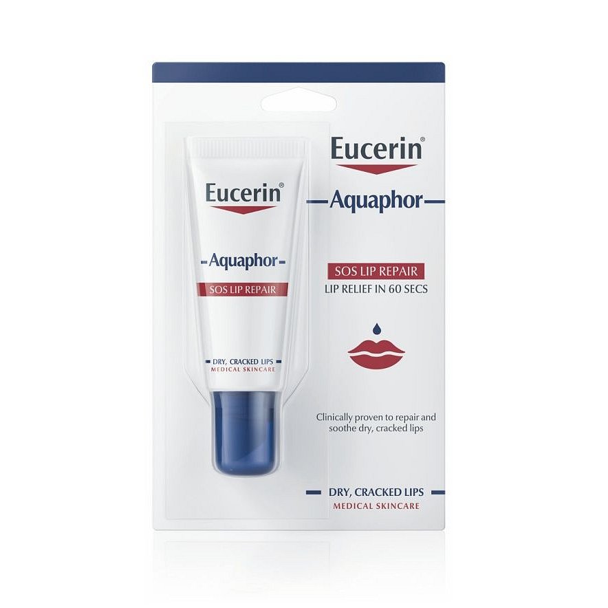 Eucerin Aquaphor SOS regenerační balzám na rty 10 ml