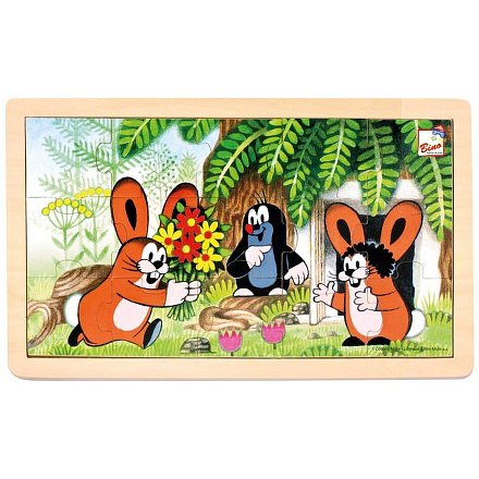 Puzzle Krteček a zajíčci, 15d.