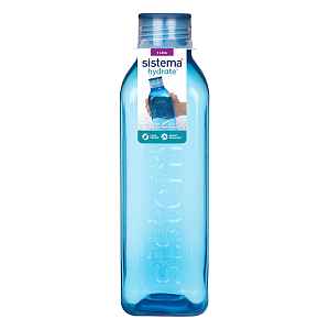 SISTEMA Hydrate láhev square šroubovací modrá 1000 ml