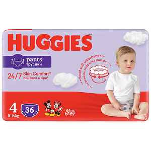 HUGGIES Pants Jumbo 4 9-14kg 36ks