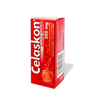 Celaskon 500 mg červený pomer.perorální tablety šumivé 10 x 500 mg