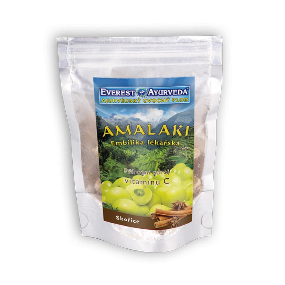 EVEREST-AYURVEDA AMALAKI skořice Imunita & srdce a cévy 100 g sušeného ovoce