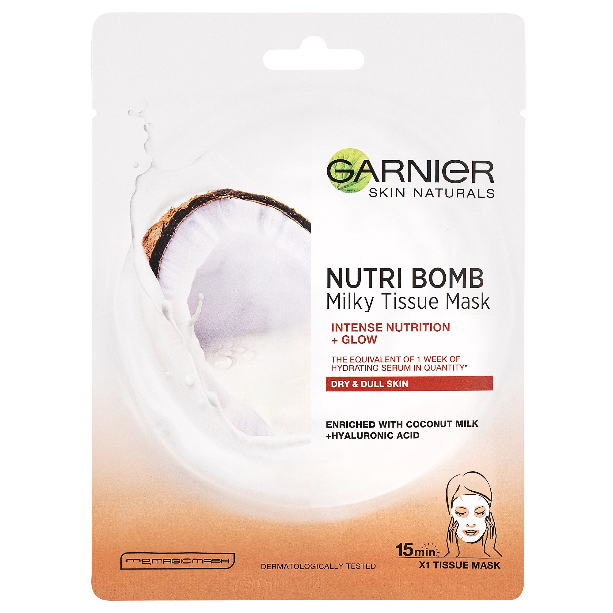 Garnier Skin Naturals Tissue Mask Coco 32 g