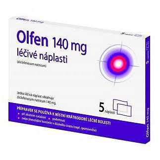 Olfen léčivé náplasti 140mg 5 ks