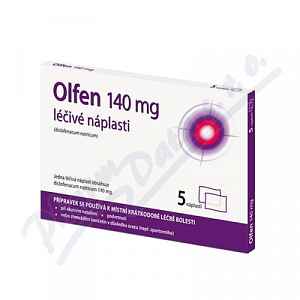 Olfen léčivé náplasti 140mg 5 ks