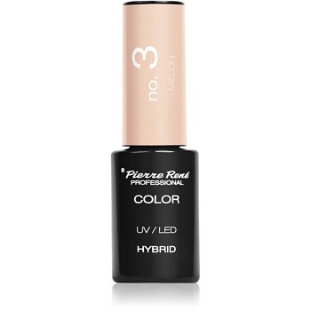 Pierre René Nails Hybrid gelový lak na nehty s použitím UV/LED lampy odstín No. 3 Melon 6 ml