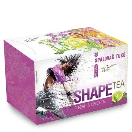 Shape TEA spalovač tuku - pur eh - limetka 30g