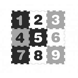 Smily Play Dětské pěnové puzzle, podložka na zem, Číslice , 9 ks