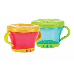 NUBY Miska s ouškami na svačinu 12m+