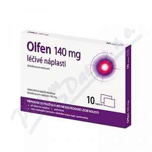 Olfen léčivé náplasti 140mg 10 ks