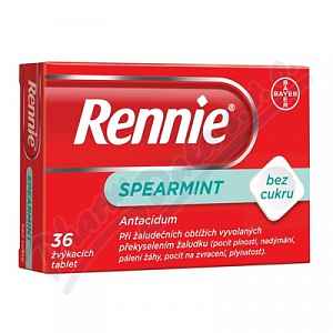 Rennie Spearmint bez cukru, por.tbl.mnd (36x)