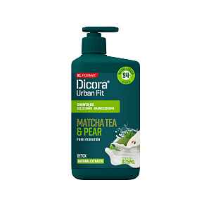 Dicora Urban Fit DETOX Matcha Tea & Pear sprchový gel čaj matcha & hruška  825 ml