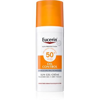 Eucerin Sun Oil Control ochranný krémový gel na obličej SPF 50+ 50 ml