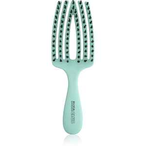 Olivia Garden Club The Nomad Detangling&Shine Fingerbrush​ plochý kartáč na vlasy Mint 1 ks