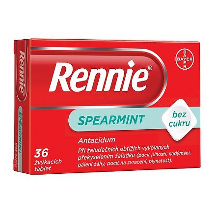Rennie Spearmint bez cukru, por.tbl.mnd (36x)