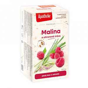 APOTHEKE malina s citronovou trávou STEVIE 20x2g