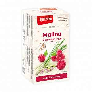 APOTHEKE malina s citronovou trávou STEVIE 20x2g