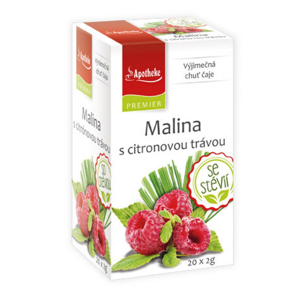 APOTHEKE malina s citronovou trávou STEVIE 20x2g